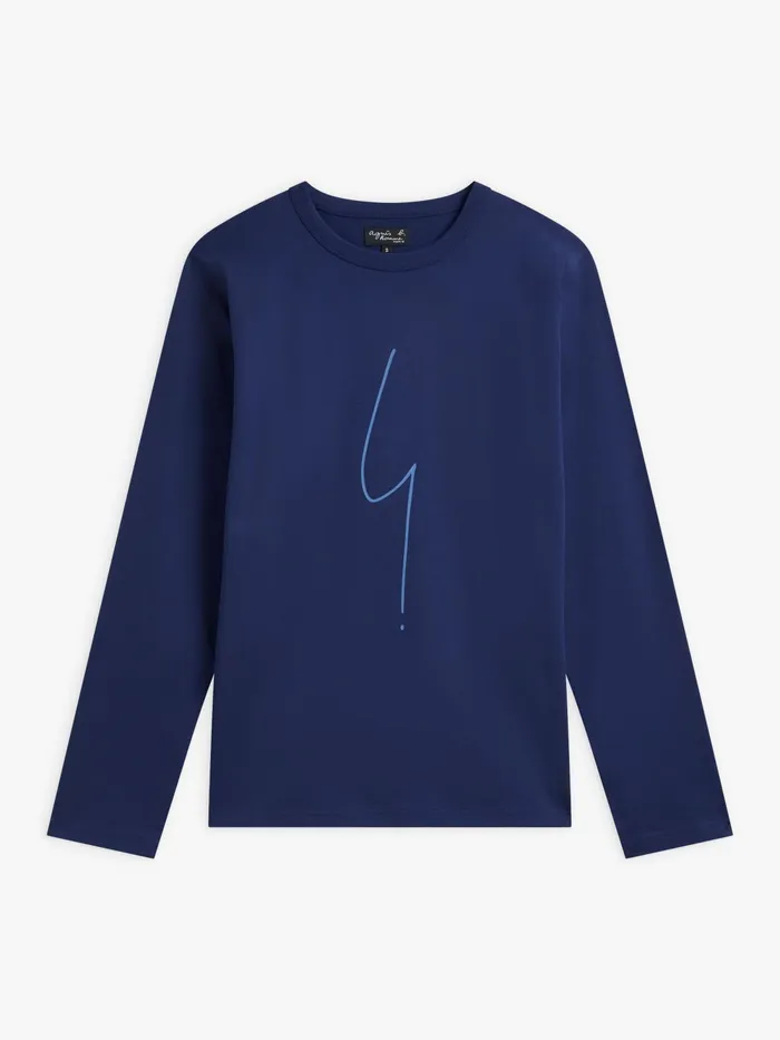 Men Agns B Tshirts and Polo Shirts Blue Cotton Jersey Screenprinted New Coulos Tshirt Men Agns B Tshirts and Polo Shirts Blue Cotton Jersey Screenprinted New Coulos Tshirt
