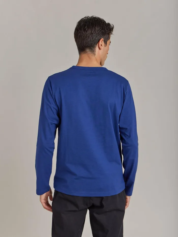 Men Agns B Tshirts and Polo Shirts Blue Cotton Jersey Screenprinted New Coulos Tshirt