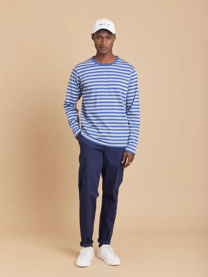 Men Agns B Tshirts and Polo Shirts Cotton Jersey 1221512 Striped Coulos Tshirt
