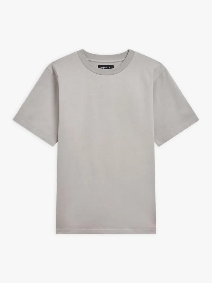 Men Agns B Tshirts and Polo Shirts Grey Mark Cotton Jersey Tshirt
