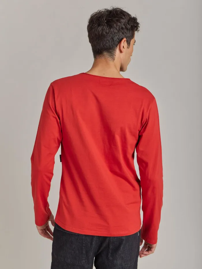Men Agns B Tshirts and Polo Shirts Red Cotton Jersey Roulotte Tshirt