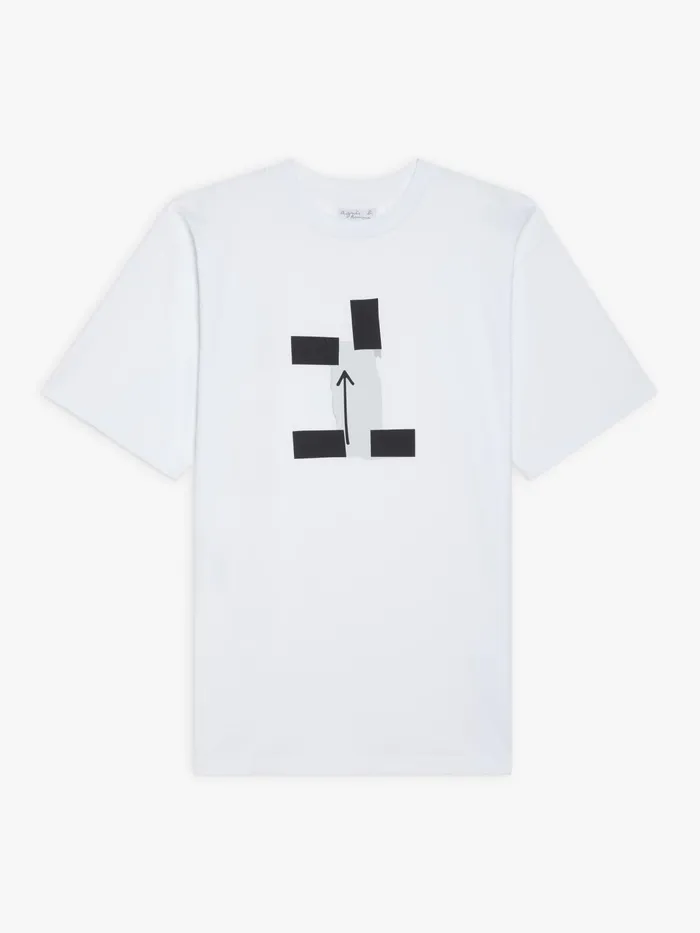 Men Agns B Tshirts and Polo Shirts White Cotton Jersey Arrow Screenprint Christof Tshirt Men Agns B Tshirts and Polo Shirts White Cotton Jersey Arrow Screenprint Christof Tshirt