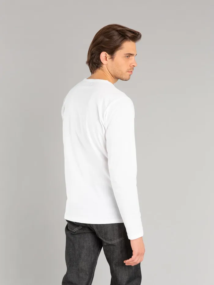 Men Agns B Tshirts and Polo Shirts White Long Sleeves Coulos Tshirt