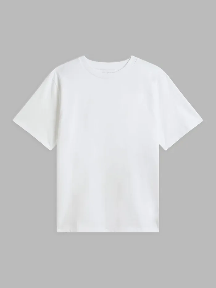 Men Agns B Tshirts and Polo Shirts White Mark Cotton Jersey Tshirt