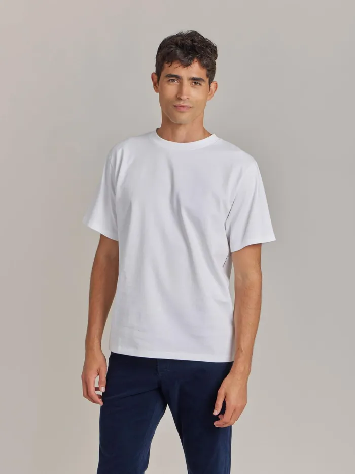 Men Agns B Tshirts and Polo Shirts White Mark Cotton Jersey Tshirt