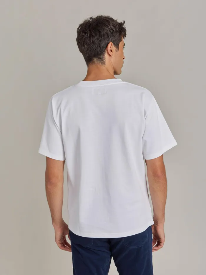 Men Agns B Tshirts and Polo Shirts White Mark Cotton Jersey Tshirt