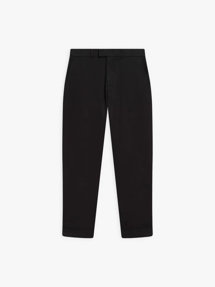 Men Agns B Trousers Black Cotton Jami Trousers