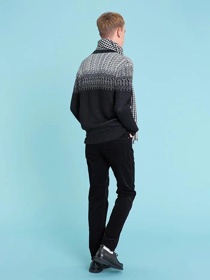 Men Agns B Trousers Black Velvet Cord Ringo Jeans