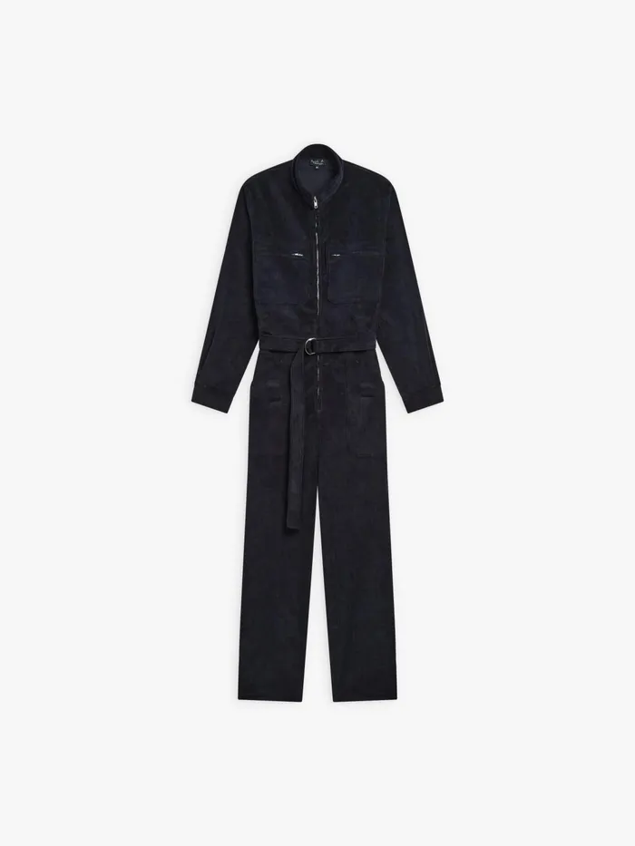 Men Agns B Trousers Blue Cotton Teo Jumpsuit