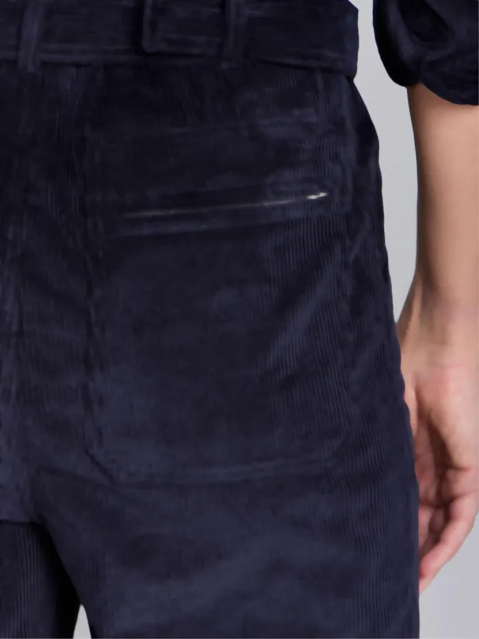 Men Agns B Trousers Blue Cotton Teo Jumpsuit