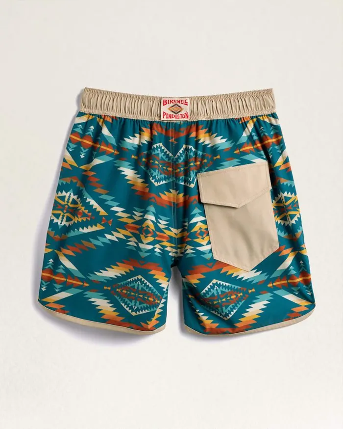 Men BIRDWELL X PENDLETON WRIGHT HYBRID BOARDSHORTS Turquoise Summerland Pendleton Pants and Shorts