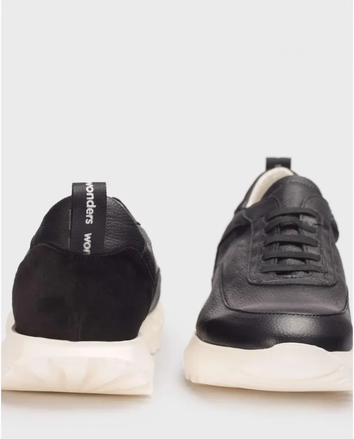 Men Black MAURO Sneakers Wonders Casual Shoes