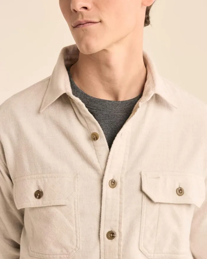 Men BURNSIDE DOUBLEBRUSHED FLANNEL SHIRT Blue Heather Pendleton Shirts