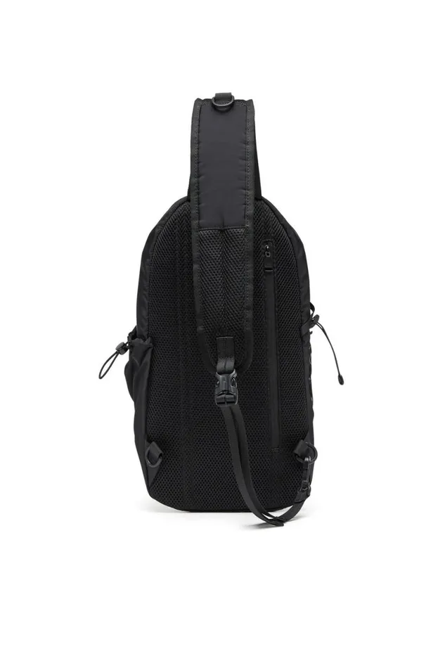 Men Diesel Backpacks DRAPE SLING BAG Black Men Diesel Backpacks DRAPE SLING BAG Black