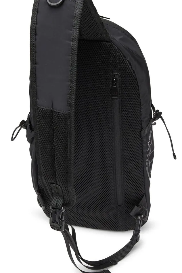 Men Diesel Backpacks DRAPE SLING BAG Black Men Diesel Backpacks DRAPE SLING BAG Black