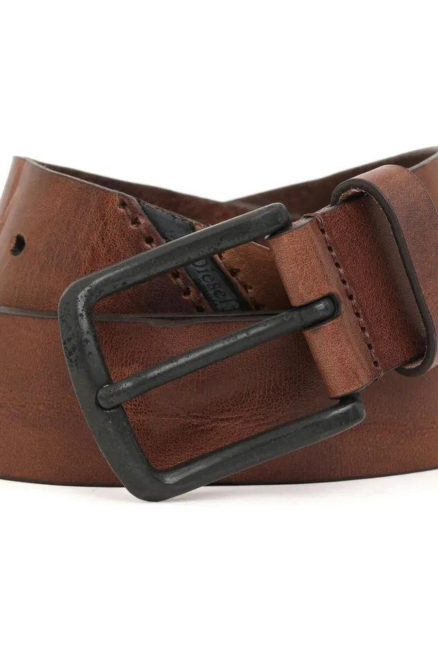 Men Diesel Belts BLINE Brown Leather Men Diesel Belts BLINE Brown Leather