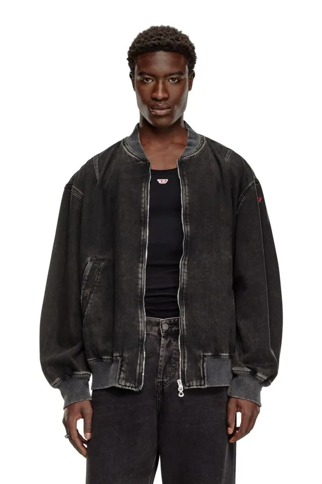 Men Diesel Jackets DVINZ Black Men Diesel Jackets DVINZ Black