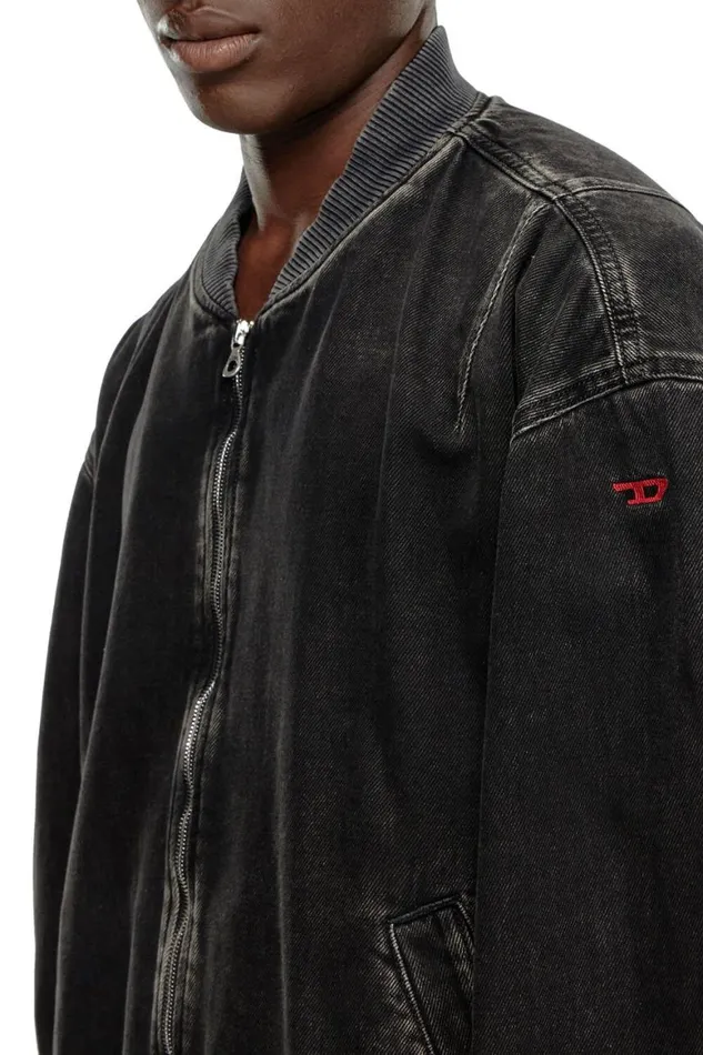 Men Diesel Jackets DVINZ Black Men Diesel Jackets DVINZ Black