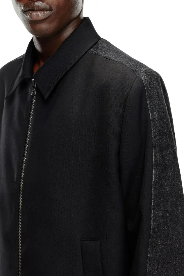 Men Diesel Jackets JRHEIN Black Men Diesel Jackets JRHEIN Black