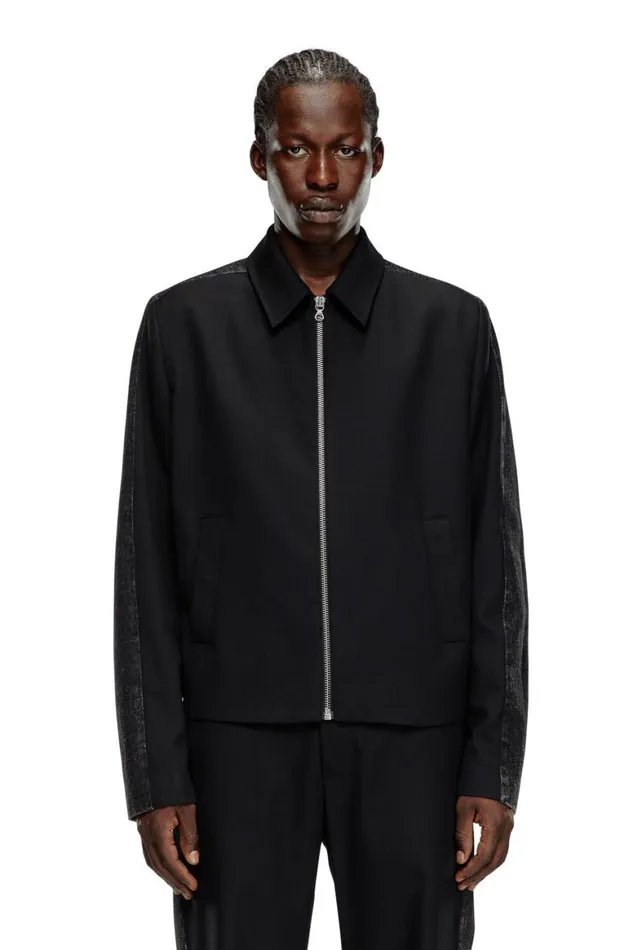 Men Diesel Jackets JRHEIN Black Men Diesel Jackets JRHEIN Black