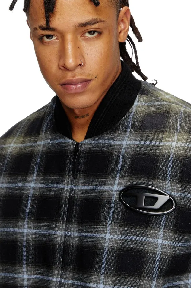Men Diesel Jackets JSAINT Blackblue
