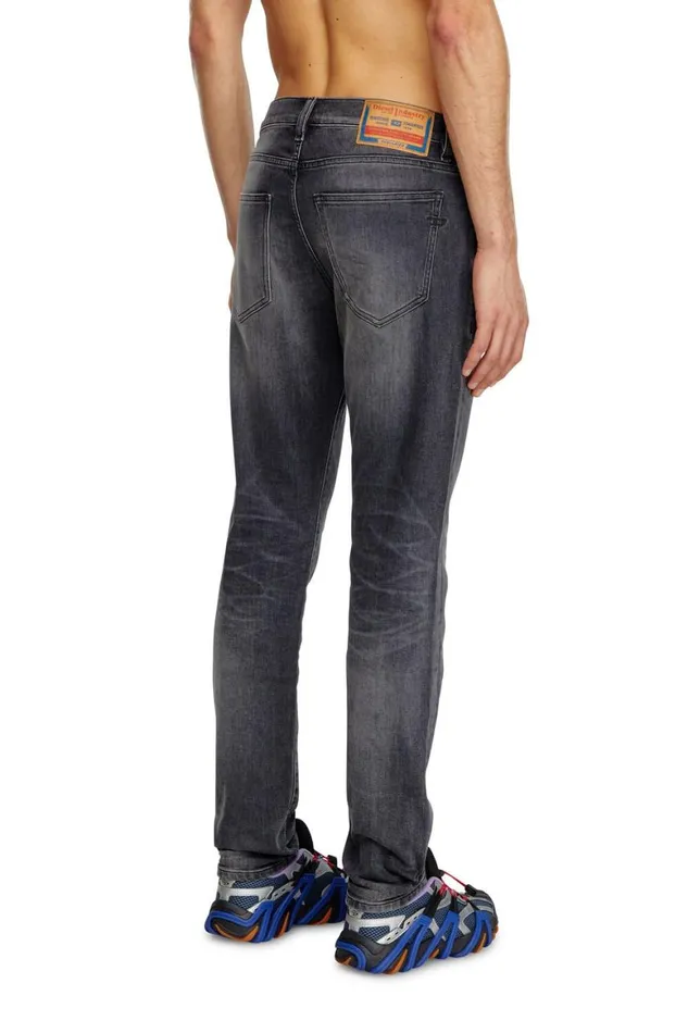 Men Diesel Jeans Slim Jeans 2019 DStrukt 09J52 Blackdark Grey