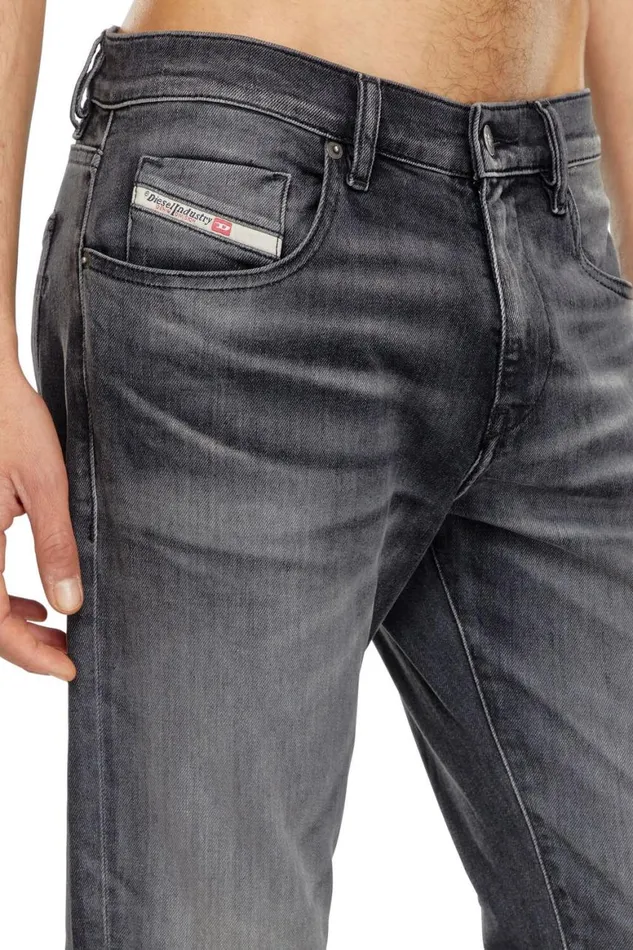 Men Diesel Jeans Slim Jeans 2019 DStrukt 09J52 Blackdark Grey