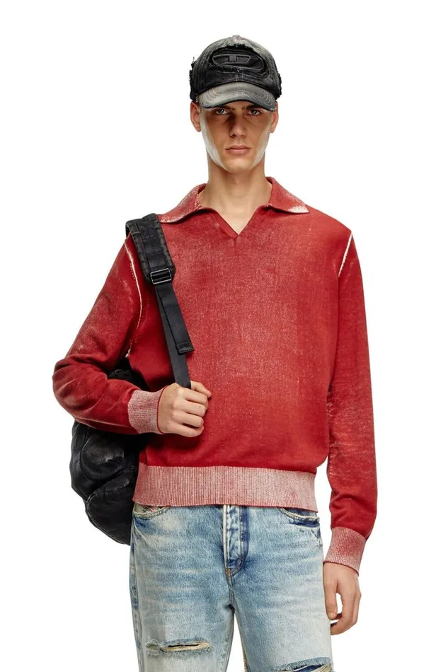 Men Diesel Knitwear KLORENZO Red Men Diesel Knitwear KLORENZO Red