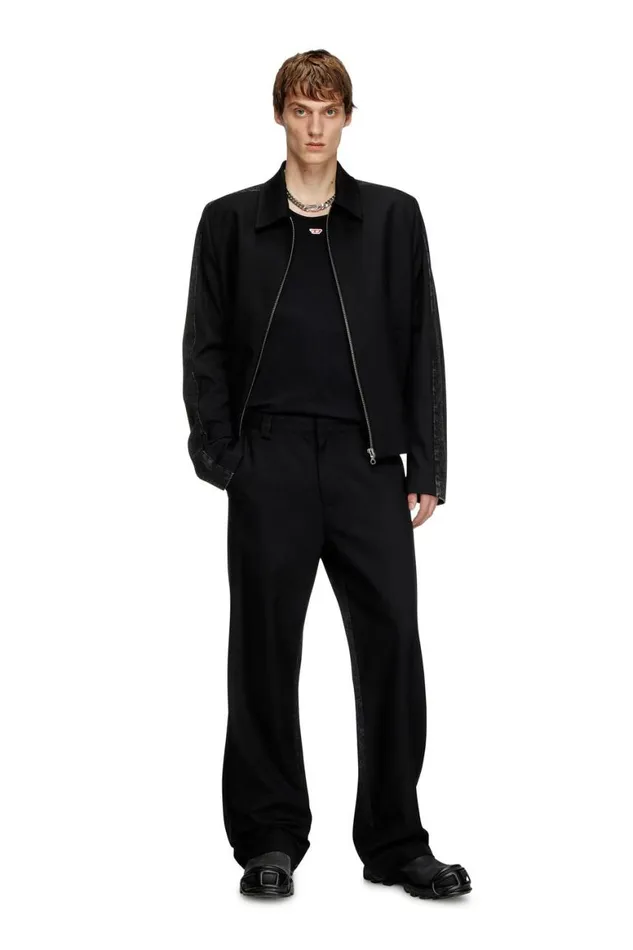 Men Diesel Pants and Shorts PWIREB Black