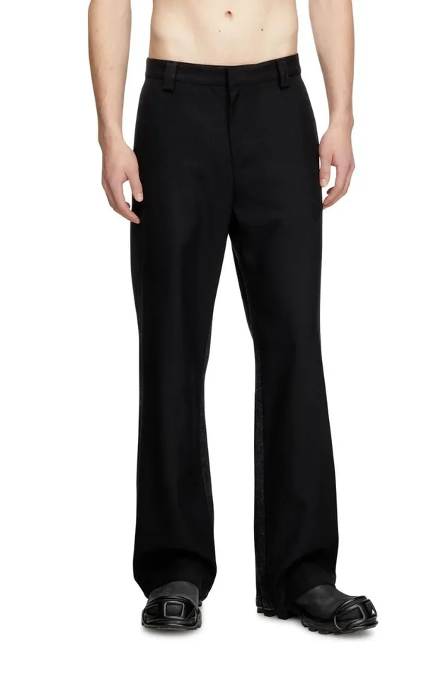 Men Diesel Pants and Shorts PWIREB Black