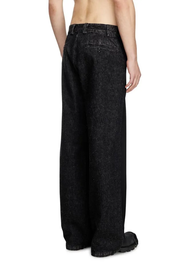 Men Diesel Pants and Shorts PWIREB Black