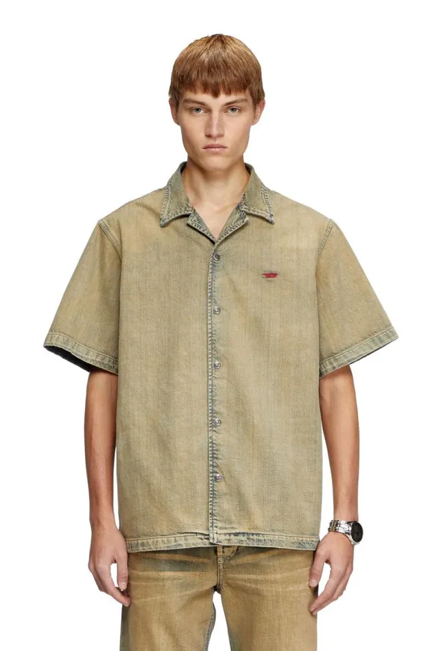 Men Diesel Shirts DNABILD Medium Blue