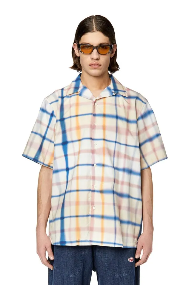Men Diesel Shirts SFRANKCHECK Bluewhite