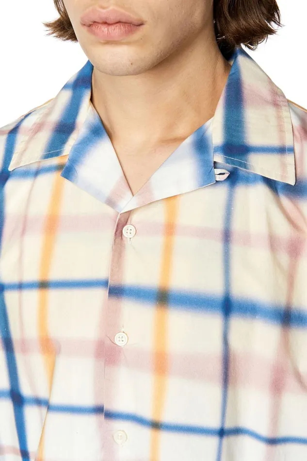 Men Diesel Shirts SFRANKCHECK Bluewhite