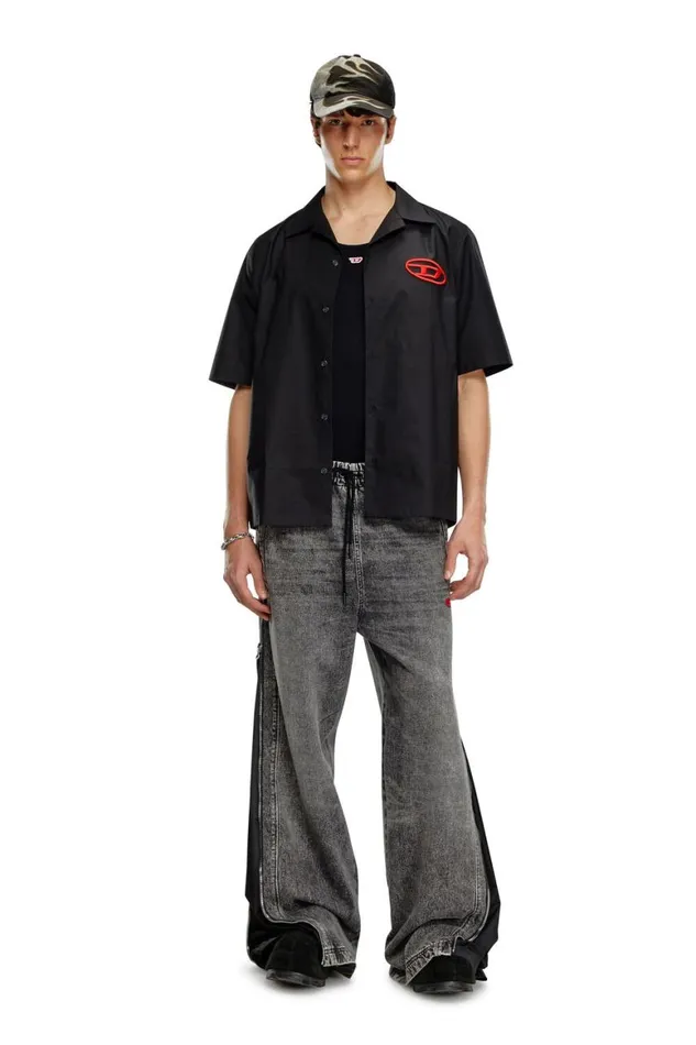 Men Diesel Shirts SMACC Black