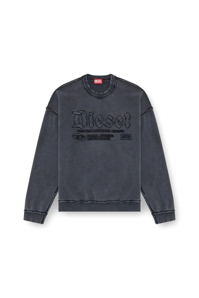 Men Diesel Sweatshirts and Hoodies SBOXTRAW Black Men Diesel Sweatshirts and Hoodies SBOXTRAW Black