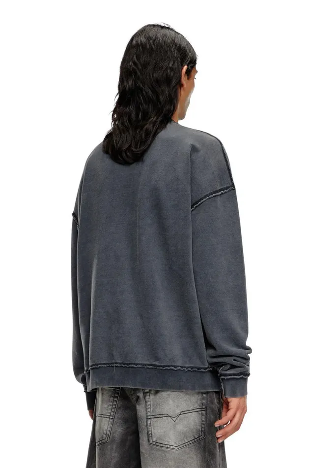 Men Diesel Sweatshirts and Hoodies SBOXTRAW Black Men Diesel Sweatshirts and Hoodies SBOXTRAW Black