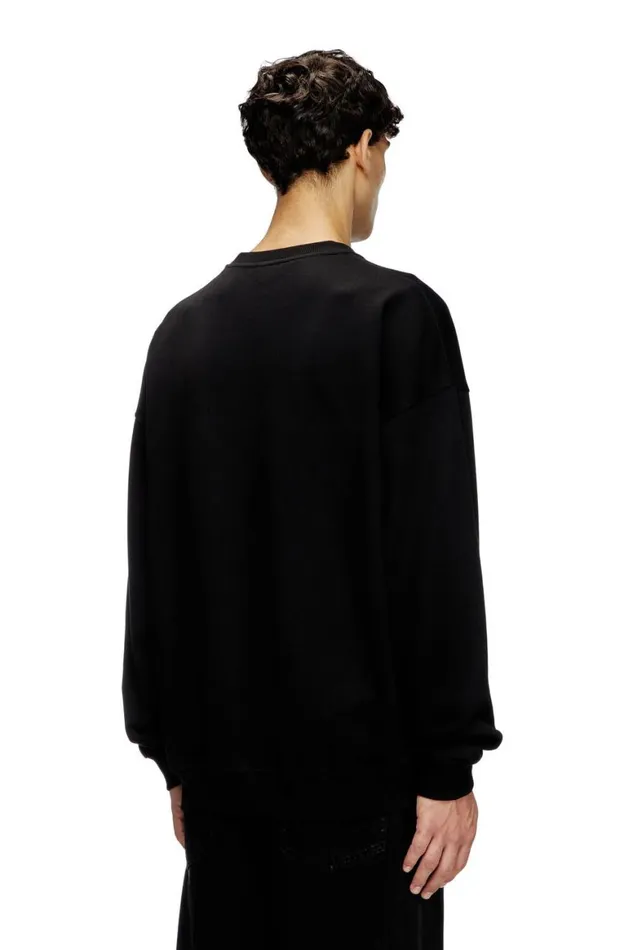 Men Diesel Sweatshirts and Hoodies SMARTBIGOVAL Black