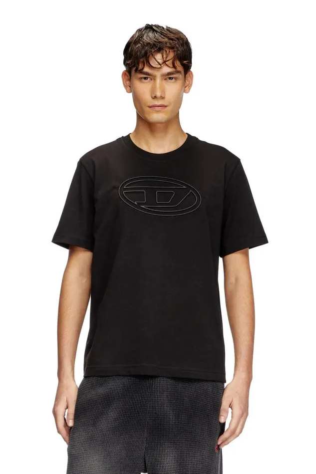 Men Diesel TShirts and Polos TADJUSTBIGOVAL Black Men Diesel TShirts and Polos TADJUSTBIGOVAL Black
