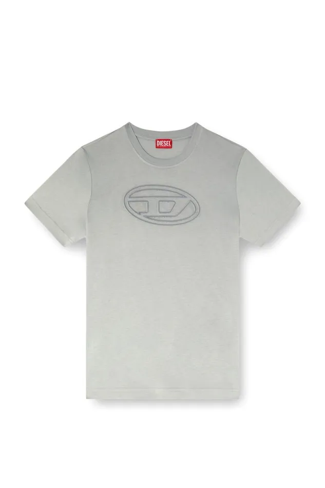 Men Diesel TShirts and Polos TADJUSTBIGOVAL Light Grey Men Diesel TShirts and Polos TADJUSTBIGOVAL Light Grey