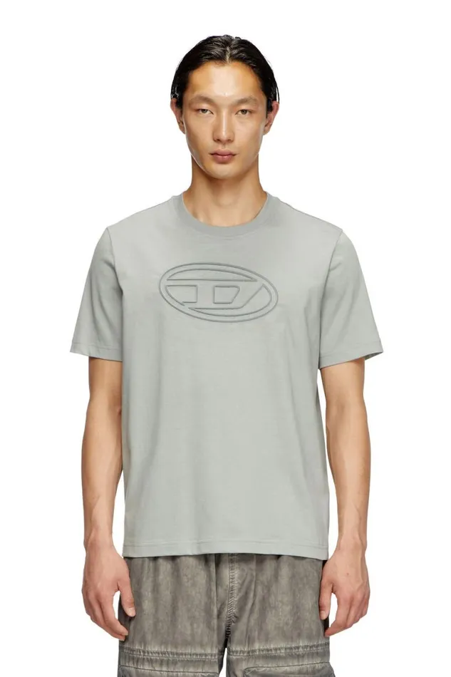 Men Diesel TShirts and Polos TADJUSTBIGOVAL Light Grey Men Diesel TShirts and Polos TADJUSTBIGOVAL Light Grey