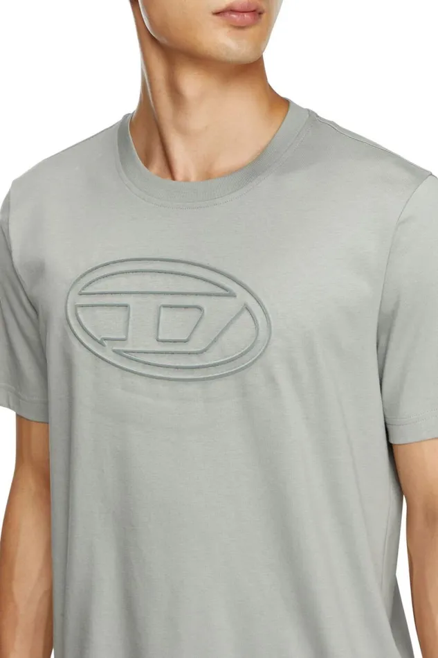 Men Diesel TShirts and Polos TADJUSTBIGOVAL Light Grey Men Diesel TShirts and Polos TADJUSTBIGOVAL Light Grey