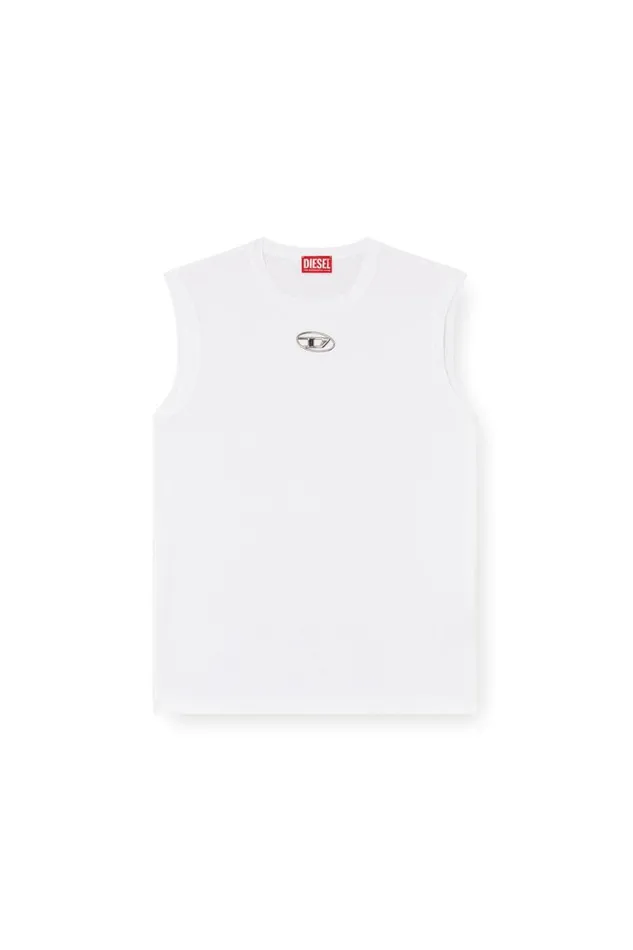 Men Diesel TShirts and Polos TBISCOOD White Men Diesel TShirts and Polos TBISCOOD White