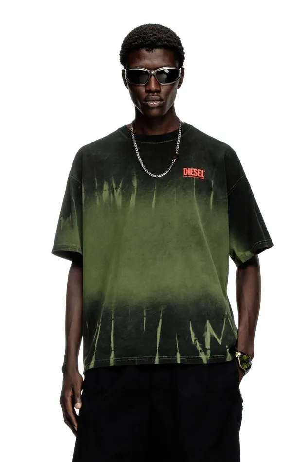 Men Diesel TShirts and Polos TBOXTR3 Dark Green