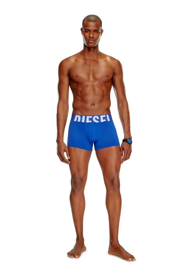 Men Diesel Underwear UMBXDAMIENTHREEPACK55EL Whiteblue Men Diesel Underwear UMBXDAMIENTHREEPACK55EL Whiteblue