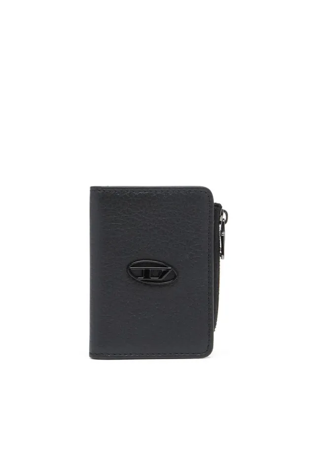 Men Diesel Wallets HISSU EVO CARD HOLDER L Black