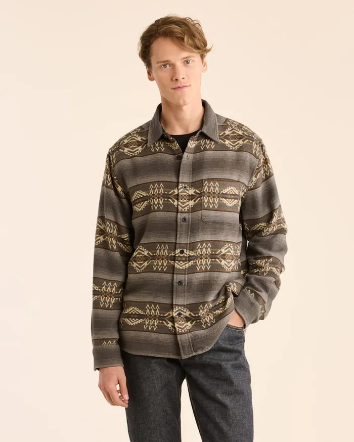 Men DOUBLESOFT BEACON ROCK MARSHALL SHIRT Charcoal Multi Pendleton Shirts