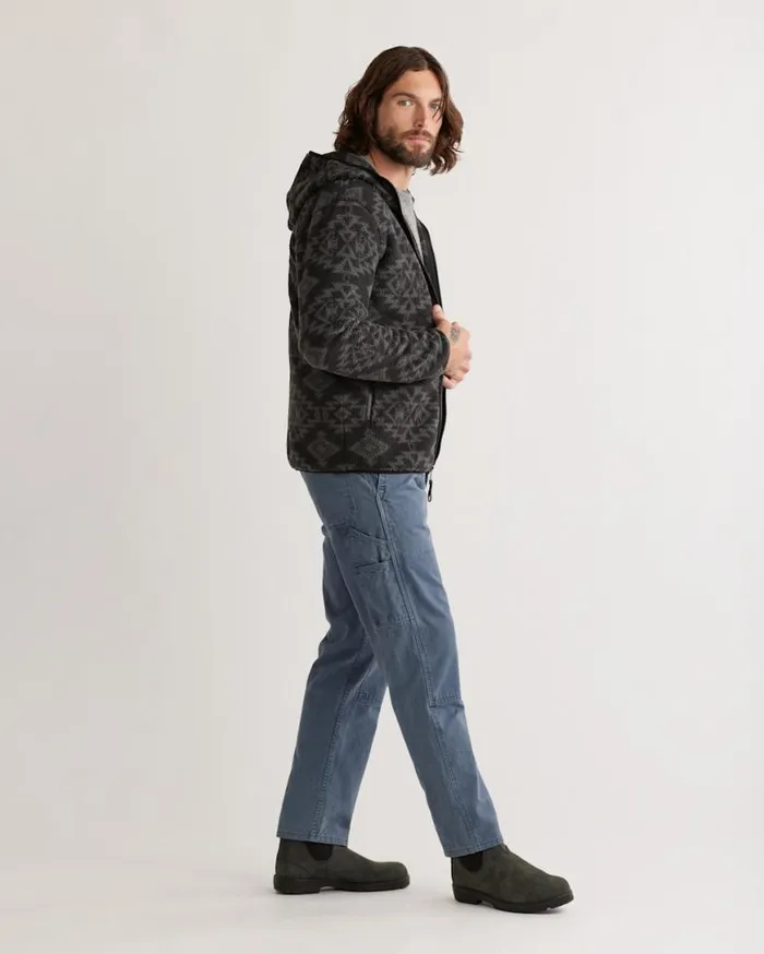Men FLEECE HOODED JACKET Black Sacred Star Pendleton Jackets and Coats