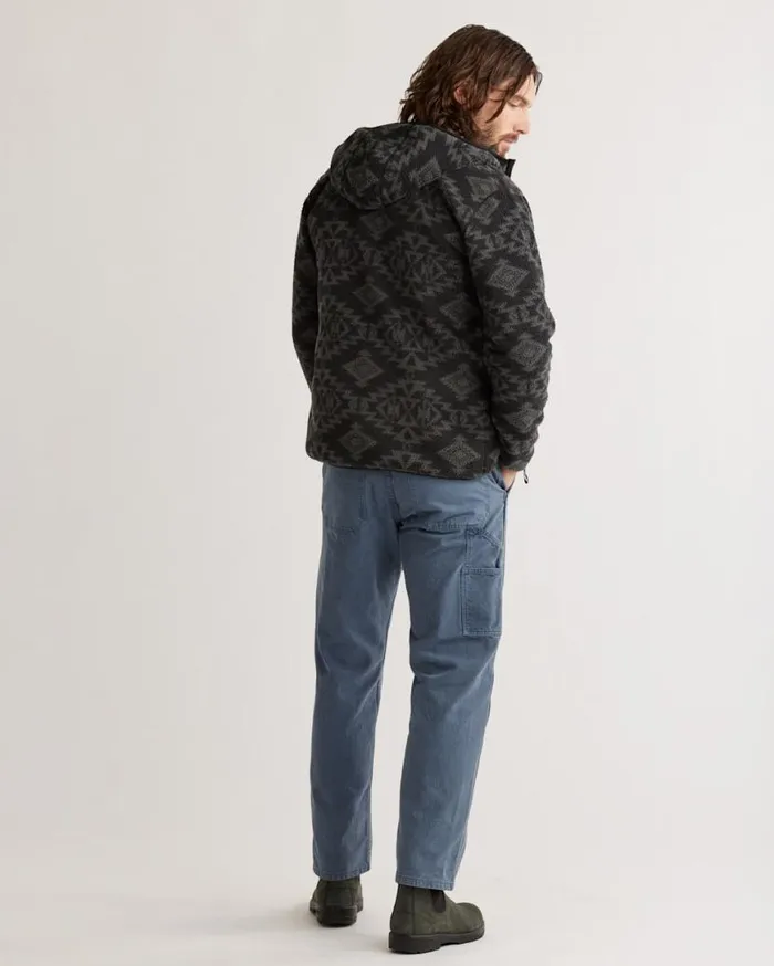 Men FLEECE HOODED JACKET Black Sacred Star Pendleton Jackets and Coats