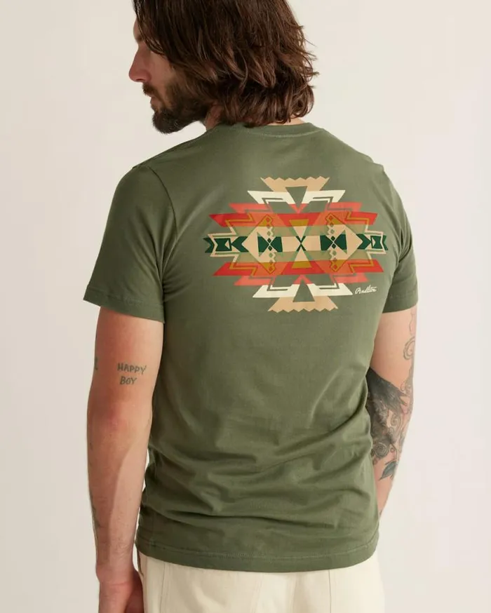 Men HIGHLAND PEAK GRAPHIC TEE Military Greenmulti Pendleton Tees and Sweatshirts Men HIGHLAND PEAK GRAPHIC TEE Military Greenmulti Pendleton Tees and Sweatshirts